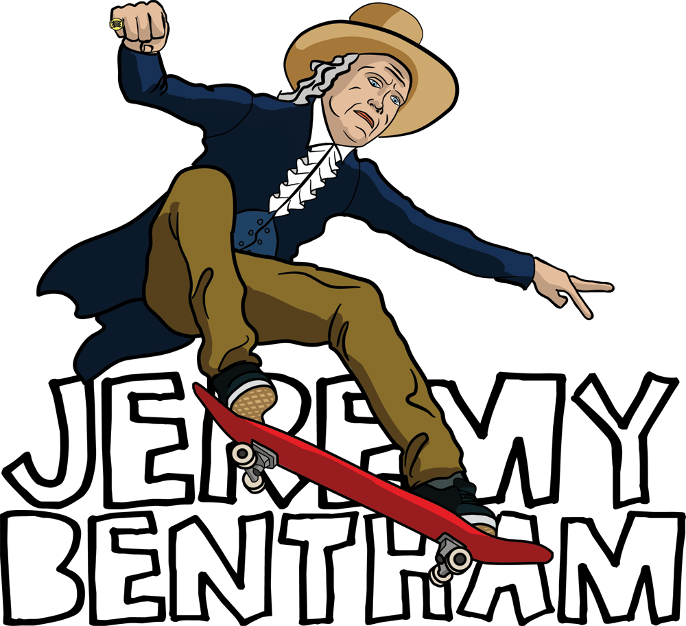 Jeremy Bentham ollie - team bentham skateboard sticker design